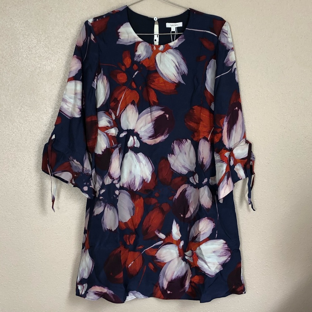 Tyler Boe Hailey Silk Floral Dress
